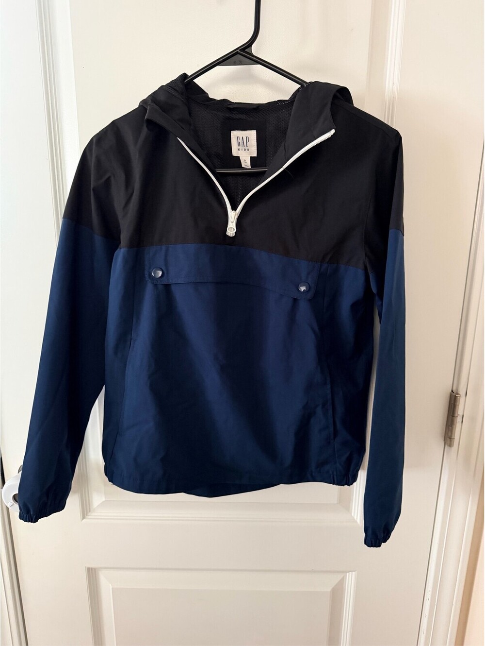 Gap Kids Anorak Jacket Youth Size Large/XL 1/2 Zip Hooded Windbreaker (0010)